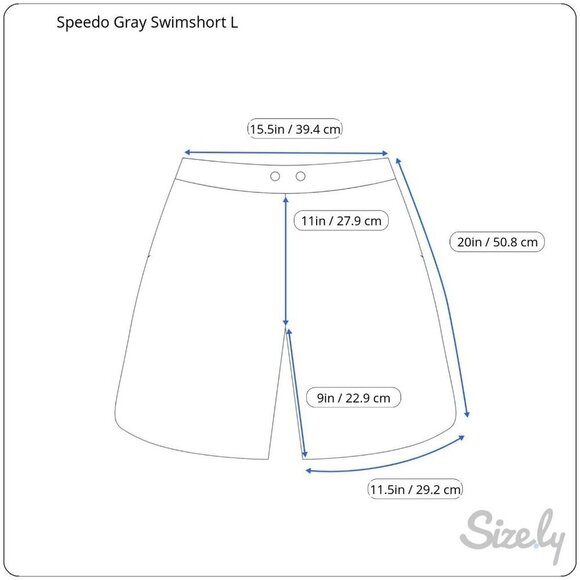 New Speedo Large Gray Black UPF 50 Drawstring Zip Pockets Swim Suit Trunks - Picture 3 of 11